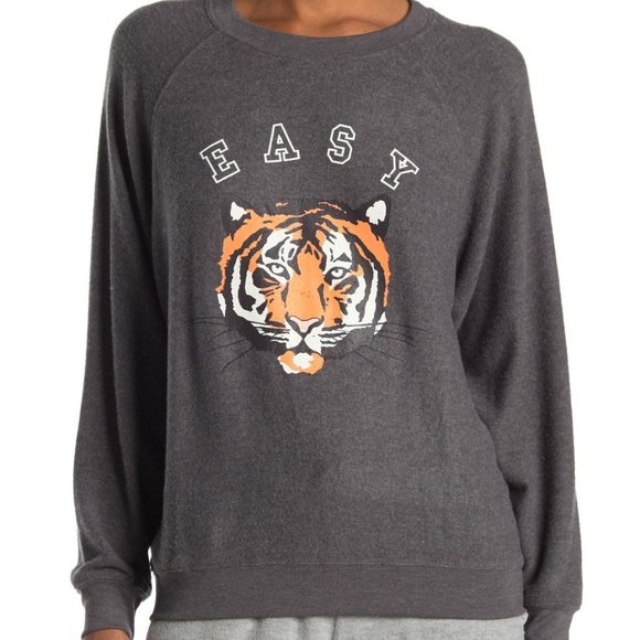 Wildfox Sommers Easy Tiger Pullover Sweatshirt - Picture 2 of 2